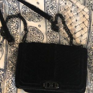 Rebecca Minkoff Black Velvet Crossbody Bag